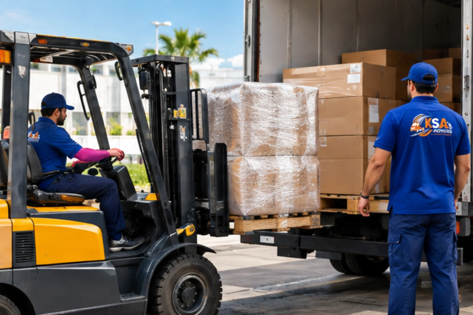 KSA Movers specialist crew handling a delicate item